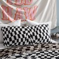 thumbnail image 3 of (2 pack) Urban Shop 20" x 48" Cozy Body Pillow, Abstract Black & White Check, 3 of 11