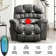 thumbnail image 4 of BonzyHome Large Power Lift Chair Recliner for Elderly, Heavy Duty Electric Lift Recliner with Massage,For tall men,Gray, 4 of 11