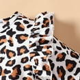 thumbnail image 5 of Popshion Little Girl Leopard Sweatshirt Top and Brown Pants Winter Clothes Size 2-3 Years, 5 of 7