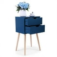 thumbnail image 6 of Topcobe 2 Pieces Modern 2 Drawer Nightstand for Home Office Small Spaces, Home Decor Minimalist Lamp Table for Bedroom Living Room, Easy Assembly Bedside Table Set for Sofa Couch, Blue, 6 of 11