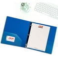 thumbnail image 4 of JAM Paper Plastic 1 1/2 in Binders, 3 Metal Rings, Assorted (Red, Blue, Green & Orange), 4/Pack, 4 of 6