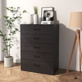 thumbnail image 7 of UBesGoo Drawer Dresser for Bedroom with Fabric Drawers, 5 Dresser Chest, Bedroom Wooden for Bedroom, Hallway, Black, 7 of 7