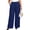 02 Navy Blue, variant on Gleelist Women's Plus Size Dress Pants High Waist Wide Leg Work Pants Flowy Business Casual Palazzo Slacks Trousers with Pockets(XL-5XL)