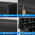 260 Gallon Large Outdoor Storage XL Deck Box for Patio Furniture