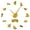 Gold,27inch, variant on Labrador Retriever Dog Breeds Big Time Clock Self Adhesive Animals DIY 3D Wall Clock Dog Club Puppy Lover Room Wall Art Decor(Black,27inch)