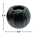 thumbnail image 4 of Bergamo Art 5" Wide Decorative Handmade Glass Flower Vase in Green in Set of 2, 4 of 8