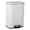 White-12 L, variant on 13.2 Gallon Stainless Steel Trash Can with Soft-Close Foot Pedal, Large Kitchen & Office Garbage Bin, Smudge-Resistant 16.9"X13.4"X24" Rectangular Design, Brushed Stainless Steel Black