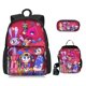 thumbnail image 1 of 3pcs The Amazing Digital Circus Backpack Cute Cartoon School Bag Mochila Anime Pencilbag Set For Kids Birthday Christmas Gift, 1 of 4