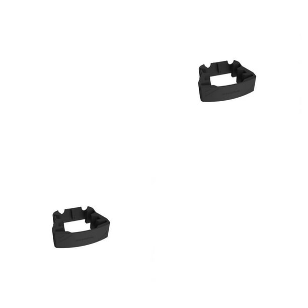 Sidaley Soporte de hélice para que protege la corbata de correa de fijación desmontable Negro 2piezas