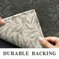 thumbnail image 6 of Beige Leaves Crystal Velvet Nonslip Floor Mat, Entryway Doormat Durable Low-Profile Mat Home Decor, Rug Washable Kitchen Bathroom Laundry Bedroom Living Room Doormats 30x17in, 6 of 7