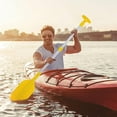 thumbnail image 2 of ABPETE 2Pcs Telescopic Kayak Paddle Rafting Boat Paddle Canoe Oars Plastic Aluminum Alloy Boat Oars(Yellow), 2 of 17