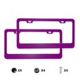 thumbnail image 3 of License Plate Frame With Screw Caps 2 Pack Car Plate Frame Front And Rear Rust-Proof Universal Car Tag Holder Darkpurple, 3 of 8