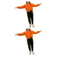 thumbnail image 2 of Sonducket Viajar Senderismo Niñas Deportes Camisa Pantalones Conjunto Fiesta Correr Jogging Ejercicio Niños Tops Pantalones Naranja 110 cm Naranja 110cm 2Conjunto, 2 of 6