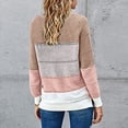 thumbnail image 4 of Moda mujer color a juego manga larga transpirable o-cuello camisa tops Fridja  ghj987+128, 4 of 5