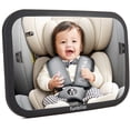 thumbnail image 1 of funbliss Baby Car Mirror Safely Monitor Infant Child in Rear Facing Car Seat,Car Mirror Baby Rear Facing Seat，No Assembly Required, Safer，Best Newborn Car Seat Accessories, Shatterproof, 1 of 5