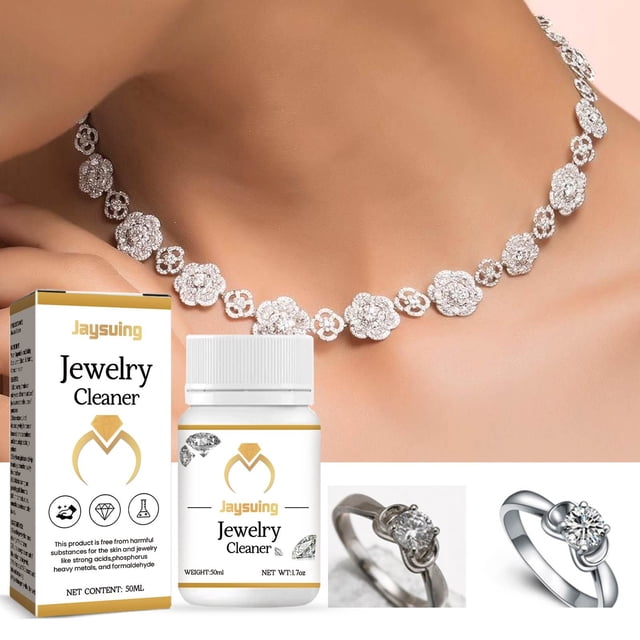 Fiudx Limpiador de Joyas En Aerosol, Limpiador de Oro y Diamantes, Eliminación Eficaz de Óxido, Restaura El Brillo de Las Piedras Preciosas, Uso Multiusos, Cuidado de Joyas y Relojes, 50 Ml, 1 Unidad