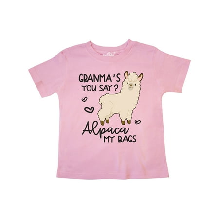 

Inktastic Granma s You Say Alpaca My Bags Gift Toddler Boy or Toddler Girl T-Shirt