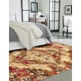 thumbnail image 3 of Rugs.com Saturn Collection Rug – 6' x 9' Burgundy Beige Medium Rug Perfect For Bedrooms, Dining Rooms, Living Rooms, 3 of 5