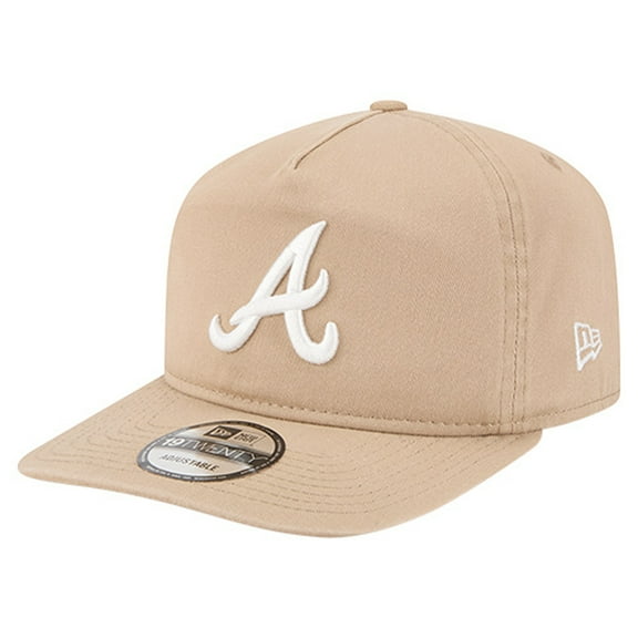 Men's New Era Light Beige Atlanta Braves Cam 19TWENTY Adjustable Hat