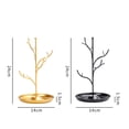 thumbnail image 3 of Milisten Golden Tree Branches Design Necklace Display Rack Jewelry Showing Stand Earring Holder Hanger Pendant Iron Showcase Bracelet Organizer, 3 of 5