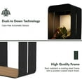 thumbnail image 2 of GRANDPATIO Outdoor Wall Lights Steel LED Solar Power Wall Sconce Shelf, Black, S-Rectangle, 2 of 6