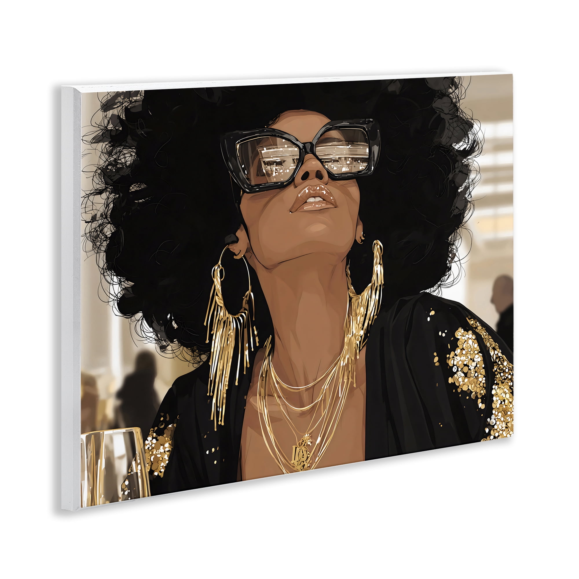 Stupell Industries Full Of Confidence Beautiful Woman Wall Plaque Art, design by Franklyn Gregory
