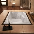thumbnail image 2 of Atlantis Tubs 5472CWR Caresse 54 x 72 x 23 - Inch Rectangular Whirlpool Jetted Bathtub w/ Right Side Pump Placement, 2 of 2