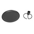 thumbnail image 1 of Moxa Collector Stick Storage Base Stainless Steel Round Stable Safe Compact Roll Burner Tray for Moxibustion Home Black, 1 of 4