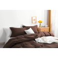 thumbnail image 2 of Solid Color Microfiber Bedding Set – Luxuriously Soft, Durable & Breathable, All Season Comforter/Duvet Cover Set with Zipper Closure & Corner Ties, 2 of 6