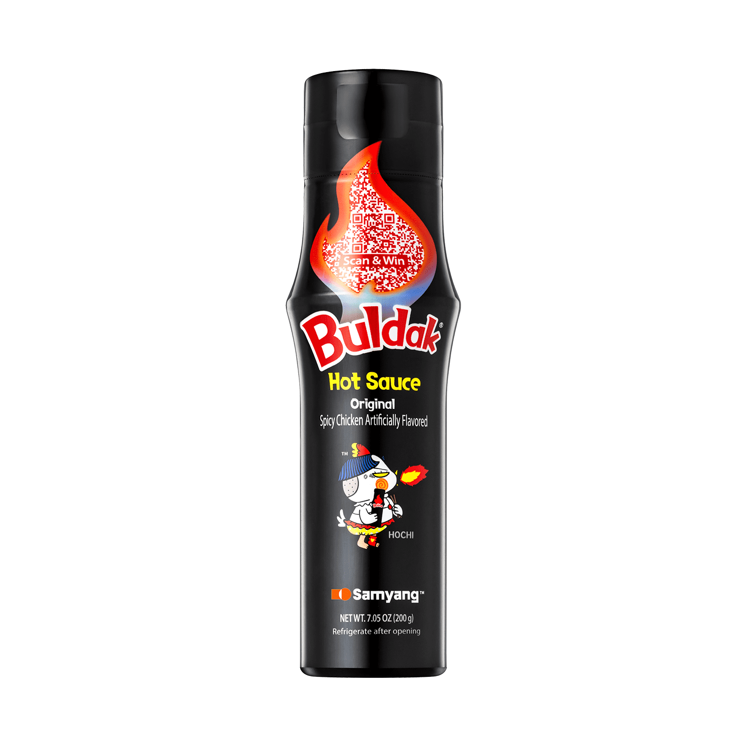 (24 pack) Samyang Buldak Spicy Chicken Hot Sauce, Lactose-Free, Soy/Soybean-Free, Tree Nut-Free - 200ml