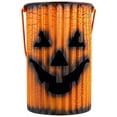 thumbnail image 6 of Northlight Metal Jack O' Lantern Lantern Set Halloween Decoration - Orange - Set of 3, 6 of 9