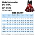 thumbnail image 2 of Women's Fashion Vintage Long Sleeve Round Neck Christmas Printed Party Gown Dress, Holiday Print, Retro Style, Evening Wear, Festive Dress, Elegant,Navy,XL, 2 of 4