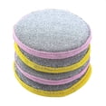 thumbnail image 1 of Multi-purpose Kitchen Double Side Round Dishwashing Sponge Scrubber Rag Dish Pad Cleaner, 1 of 5