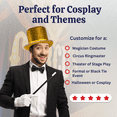 thumbnail image 5 of Dress Up America Shiny Top Hats for Adults - Tuxedo Magician Hat - One Size Fits Most (Gold), 5 of 6