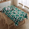 thumbnail image 2 of Leopard Pattern with Green and Black Spots Rectangle Tablecloth 60"x84",Waterproof Polyester Rectangle Table Cloth, Wipeable Spillproof Polyester Tablecloth for Dining, Camping, Indoor and Outdoor, 2 of 5