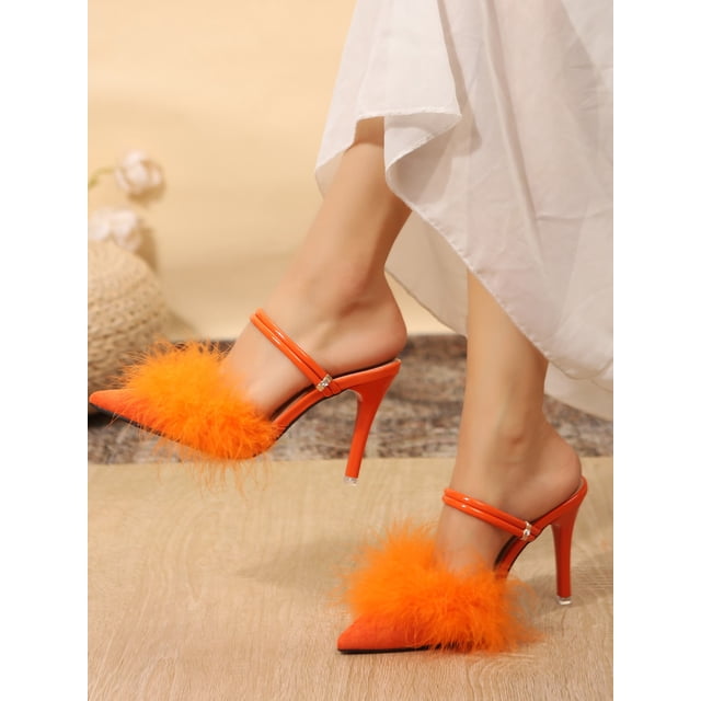Women's French Style High Heels, New Autumn And Winter Black Thin-Heeled Shoes With Ankle Strap