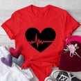 thumbnail image 2 of Plebaso T-shirts à Manches Courtes pour Femmes, Imprimé, Col Rond, Décontracté, Mode, 2 of 4