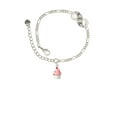 thumbnail image 2 of Delight Jewelry Resin Mini White Cupcake with Pink Frosting Silver-tone Paw Infinity Link Chain Bracelet, 6"+2" Extender, 2 of 3