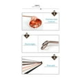 thumbnail image 3 of Candle Accessory Set, Rose Gold Stainless Steel Candle Snuffer Quickly Extinguish  For Daily Use, 3 of 8
