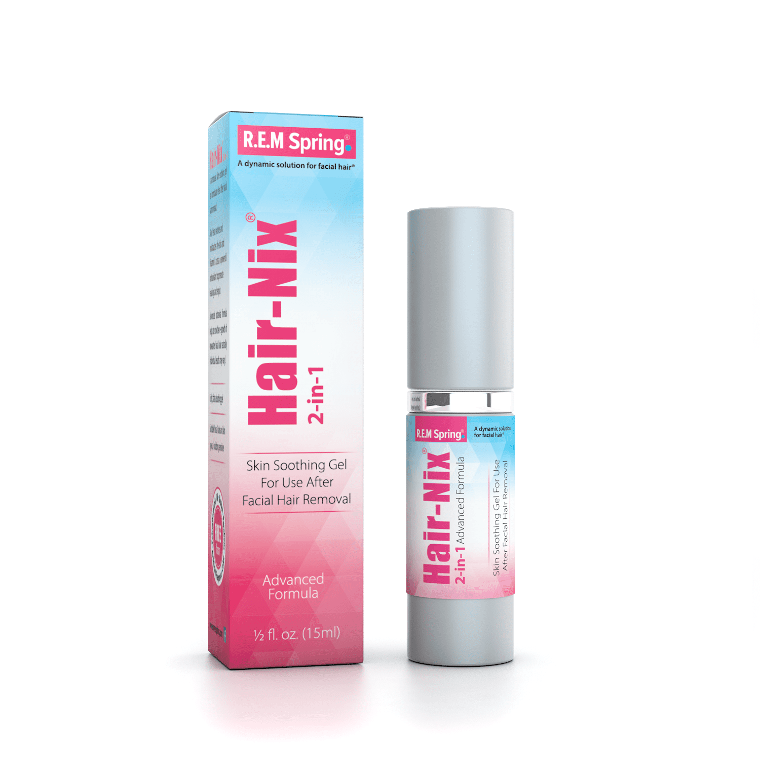 Hair-Nix 2-in-1 - Natural Skin Soothing Gel For Immediate Relief After Facial Hair Removal