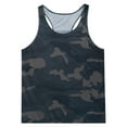 thumbnail image 3 of Raenseen Men's Muscle Tank Top Shirts Workout Sleeveless Camouflage Quick Dry Swim Vest Athletic Gym Army Green XXL, 3 of 9