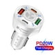 thumbnail image 3 of Cargador CARGAR RÁPIDO CADROLE CIRO CIRGADOR USB 4 Puertos con LED PD20W+Type-C+2USB (QC3.0+3.1A) Para 15 14 13 12 Pro Max Blue, 3 of 9
