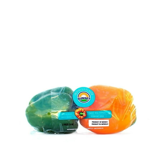 Pimiento Sunset Verde y Naranja 2 piezas