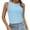 Blue, variant on Daznico Tank Tops for Women,Womens Tank Tops Eyelet Loose Casual Summer Tops Crew Neck Basic Sleeveless Shirts Trendy,Size M