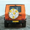thumbnail image 4 of Haiem Spare Tire Cover , Wheel Cover with Ducks and Anchors printed, Camper Spare Tire Cover Fit for Jeep Wrangler Rv SUV Truck Travel Trailer-14 inch, 4 of 9