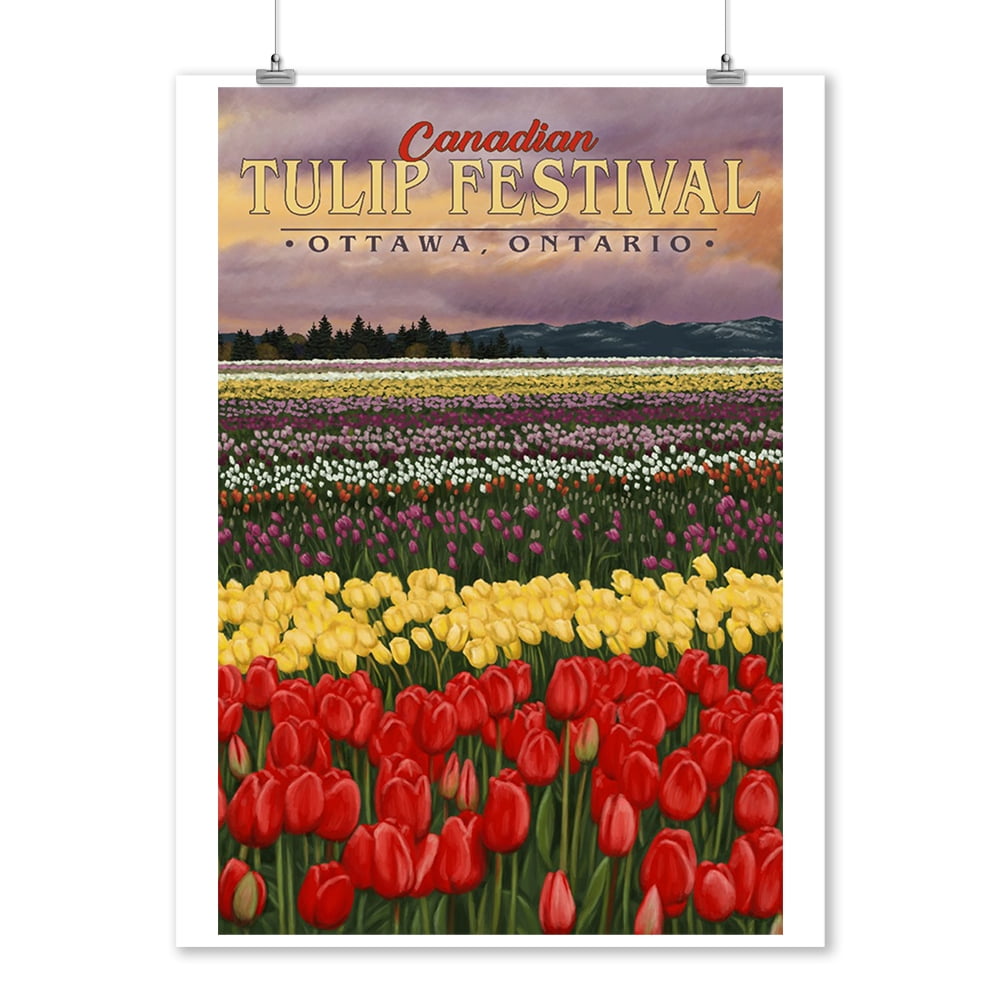 9x12 Digital Print Tulip Flower Painting Flowers Wall Art Home Decor Vintage Poster Decor