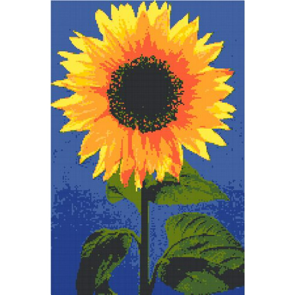 Sunflower Counted Cross Stitch Pattern