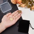 thumbnail image 3 of 1 Box 1Pc Initial Necklace for Women 18K Gold Plated Brass English Letter K Necklaces with Rectangle Velvet PouchesMixed Color, 3 of 9