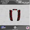 thumbnail image 5 of Kalair GFX Graphics Kit for Honda ATV DRR DRX50 DRX70 DRX90 (All Years) Electron Series, 5 of 6