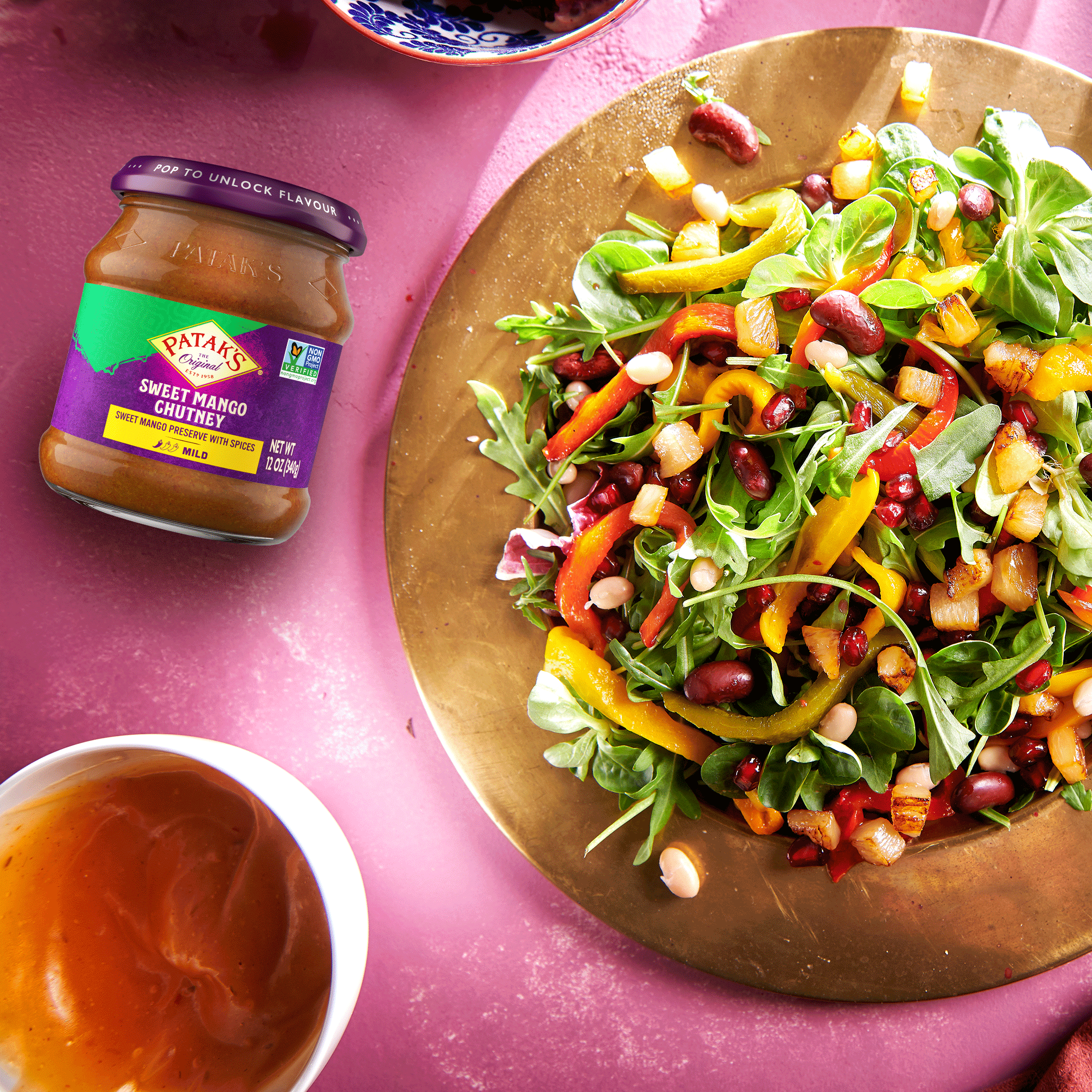 (3 pack) Patak's Sweet Mango Chutney, 12 oz